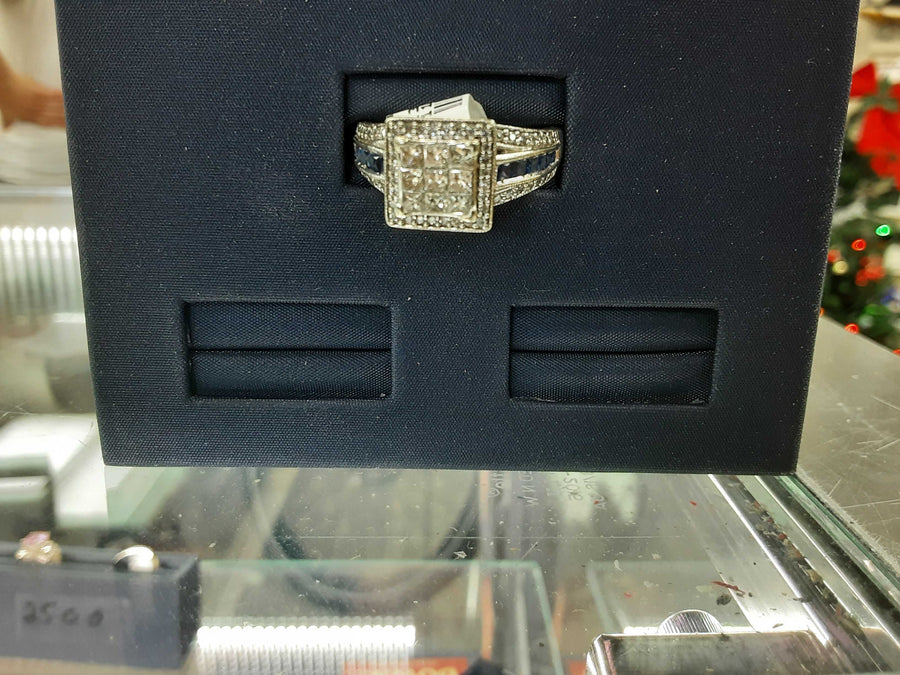 Ring - Engagement Set - White Gold 10k (.417) 6.8 grams Size 20