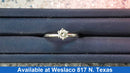Women's Ring - Solitaire - White Gold 14k (.585) 1.3 grams Size 6