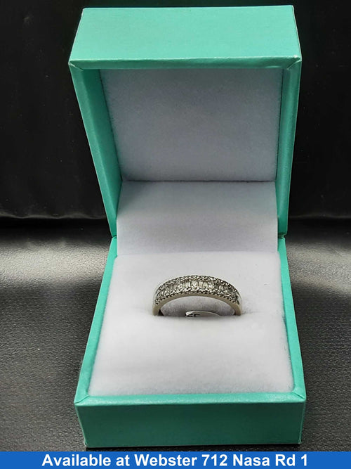 Women's Ring - Anniversary - White Gold 10k (.417) 2.3 grams Size 7
