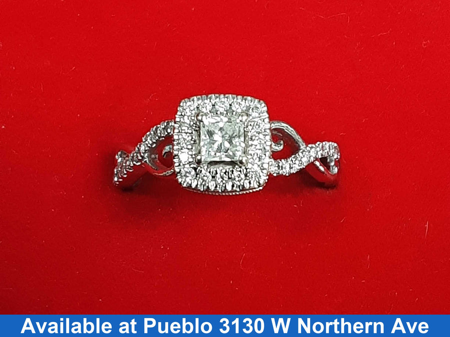 Women's Ring - White Gold 10k (.417) 3 grams Size 7