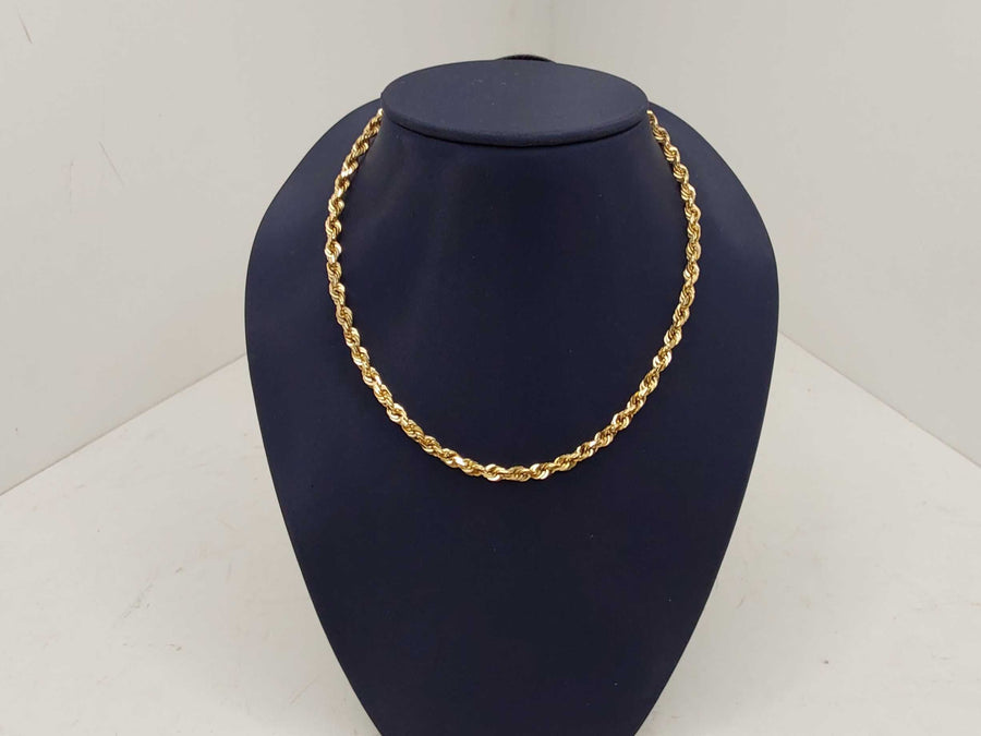 Rope Chain - Yellow Gold 14k (.585) 21.57 grams 18 inch