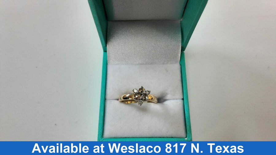 Women's Ring - Yellow Gold 14k (.585) 3.9 grams Size 7.5