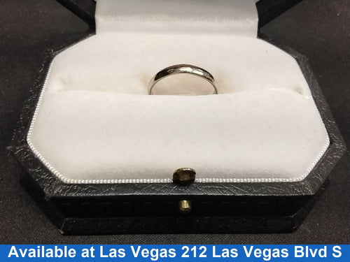 Ring - Wedding Band - White Gold 14k (.585) 2.3 grams Size 6.5