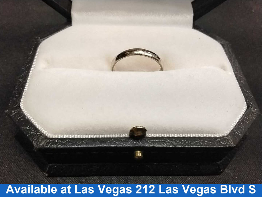 Ring - Wedding Band - White Gold 14k (.585) 2.3 grams Size 6.5