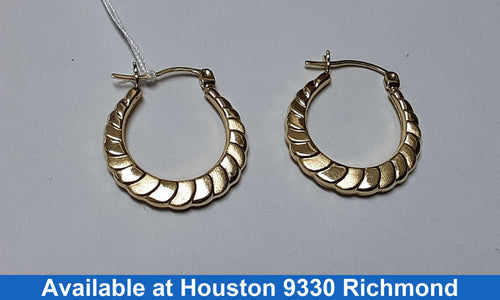 Shrimp Earrings - Yellow Gold 14k (.585) 2.7 grams