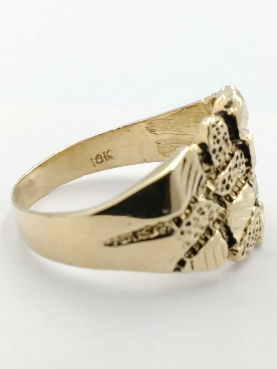 Men's Ring - Yellow Gold 10k (.417) 5.1 grams Size 11.5
