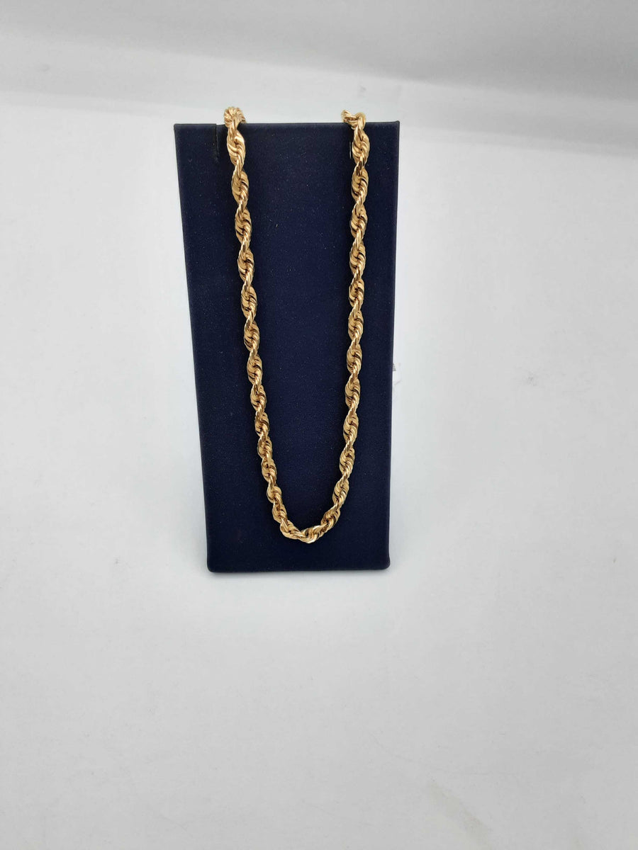 Rope Chain - Yellow Gold 10k (.417) 19.7 grams 22 inch