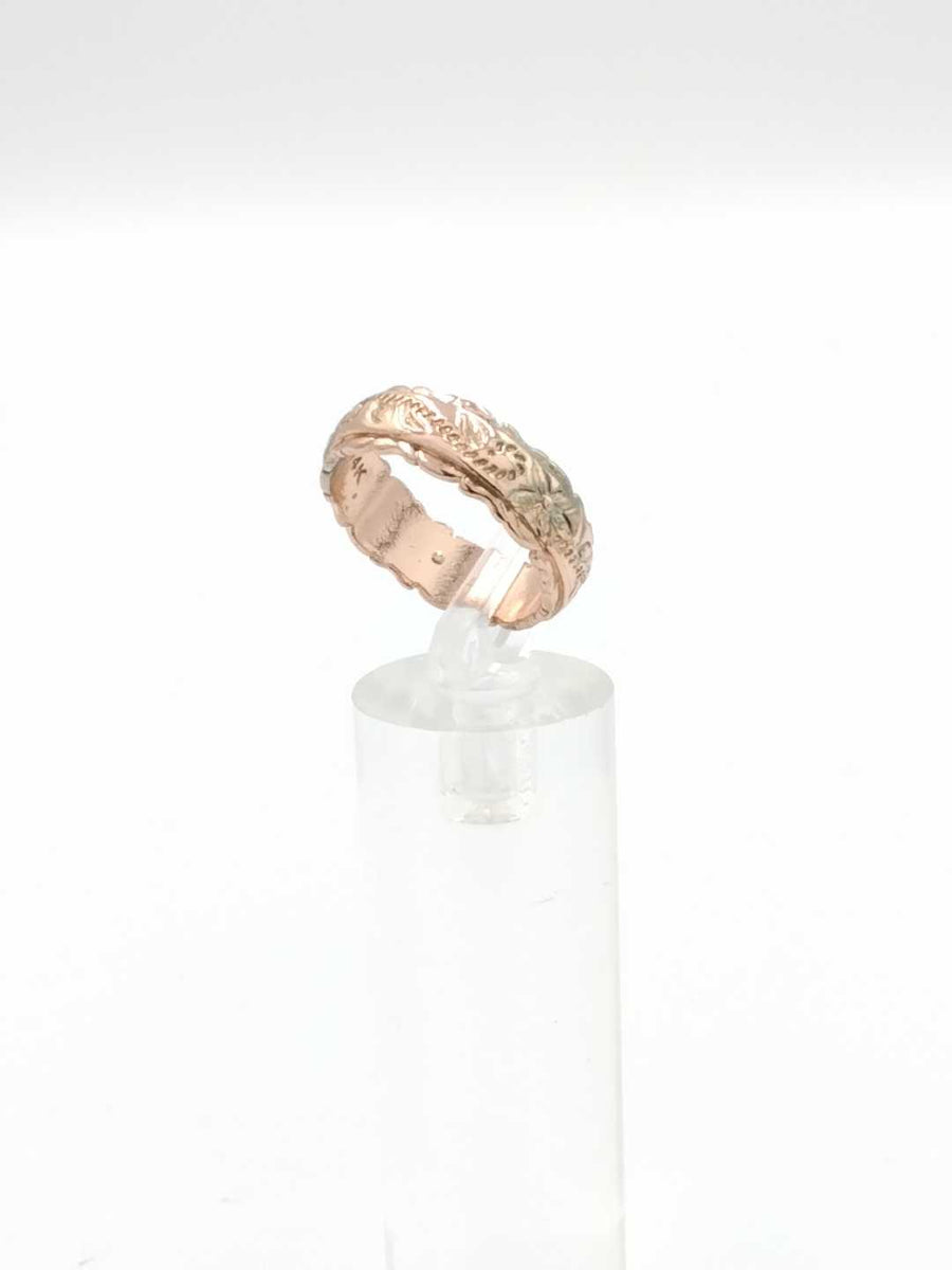 Ring - Wedding Band - Yellow Gold 14k (.585) 4.3 grams Size 7.5