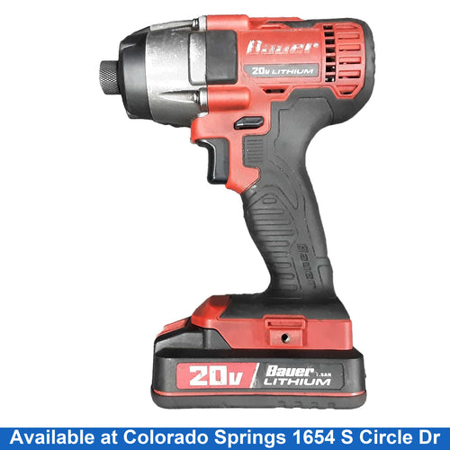 Bauer 1781c-b1 Red Cordless Standard Drill