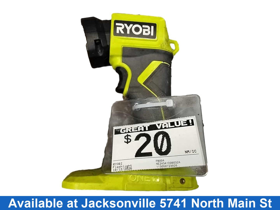 Ryobi Pb004 Green Flashlight / Headlamp