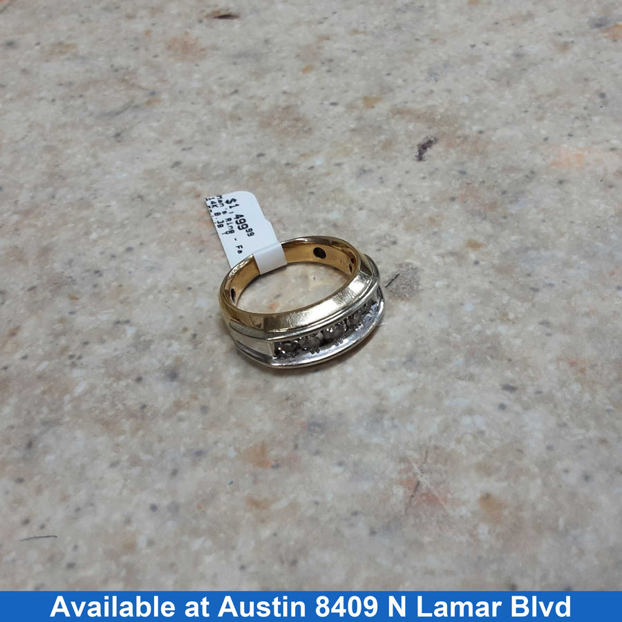 Men's Ring - Yellow Gold 14k (.585) 8.3 grams Size 8.5