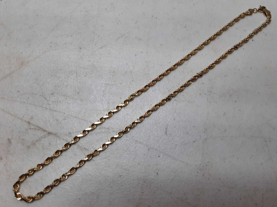 Rope Chain - Yellow Gold 10k (.417) 17.5 grams 14 inch