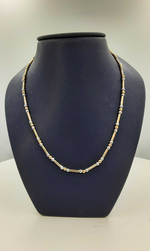 Chain - Tricolor Gold 14k (.585) 10.8 grams 18 inch