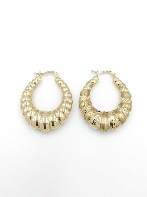 Shrimp Earrings - Yellow Gold 10k (.417) 4.2 grams