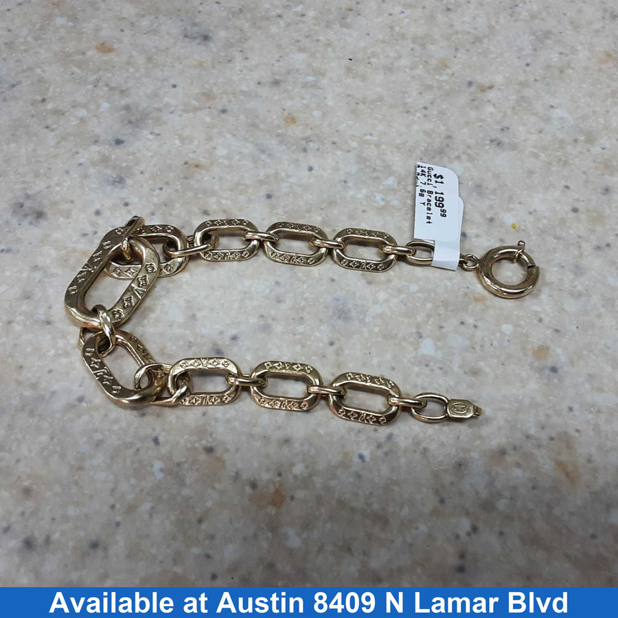 Gucci Bracelet - Yellow Gold 14k (.585) 7.6 grams 8 inch