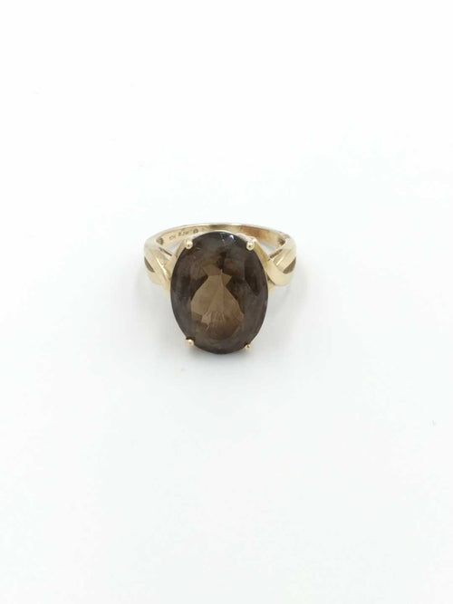 Women's Ring - Solitaire - Yellow Gold 10k (.417) 4.7 grams Size 7