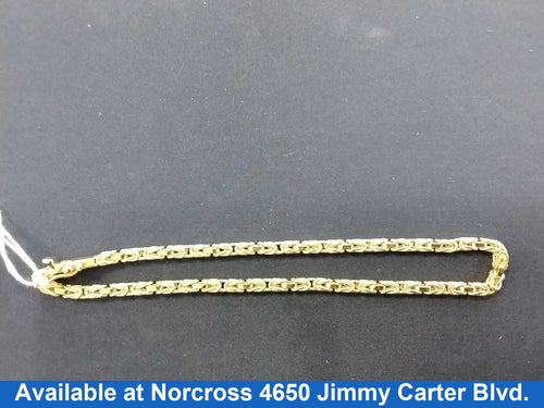 Woven Bracelet - Yellow Gold 14k (.585) 8.8 grams 8 inch