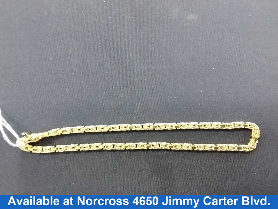 Woven Bracelet - Yellow Gold 14k (.585) 8.8 grams 8 inch