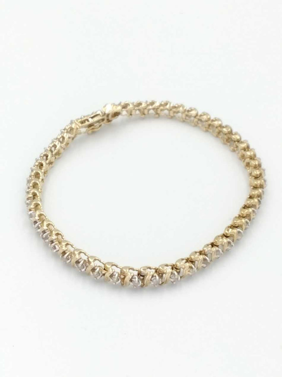 Tennis Bracelet - Yellow Gold 10k (.417) 9.3 grams 7 inch