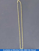 Rope Chain - Yellow Gold 10k (.417) 11.5 grams 20 inch
