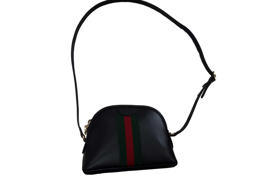 Small Ophidia Dome Gucci Calfskin Shoulder Bag Black Purse / Handbag