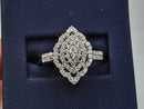 Lady's Ring - Cluster White Gold 10k (.417) 3.5 grams Size 10