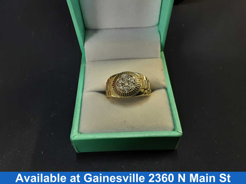 Men's Ring - Yellow Gold 10k (.417) 4.6 grams Size 7
