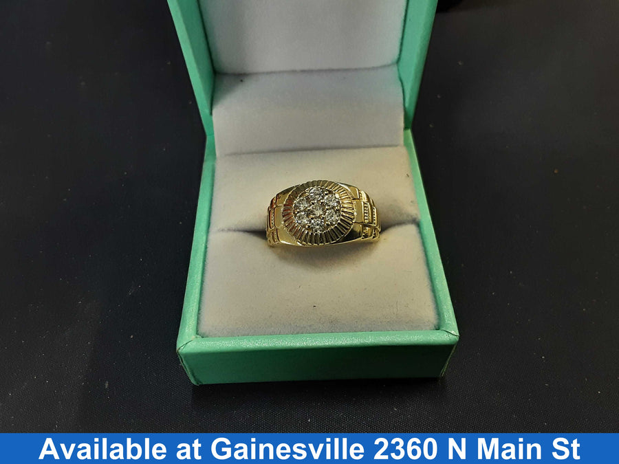 Men's Ring - Yellow Gold 10k (.417) 4.6 grams Size 7