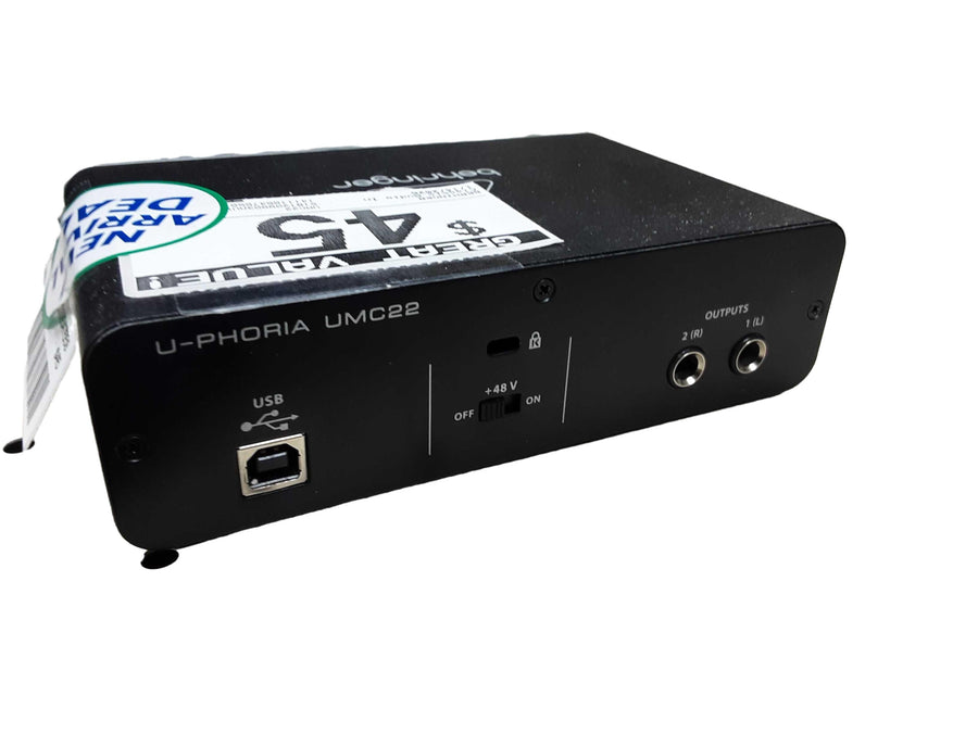 Berhinger Umc22 Black Classic Audio Interface