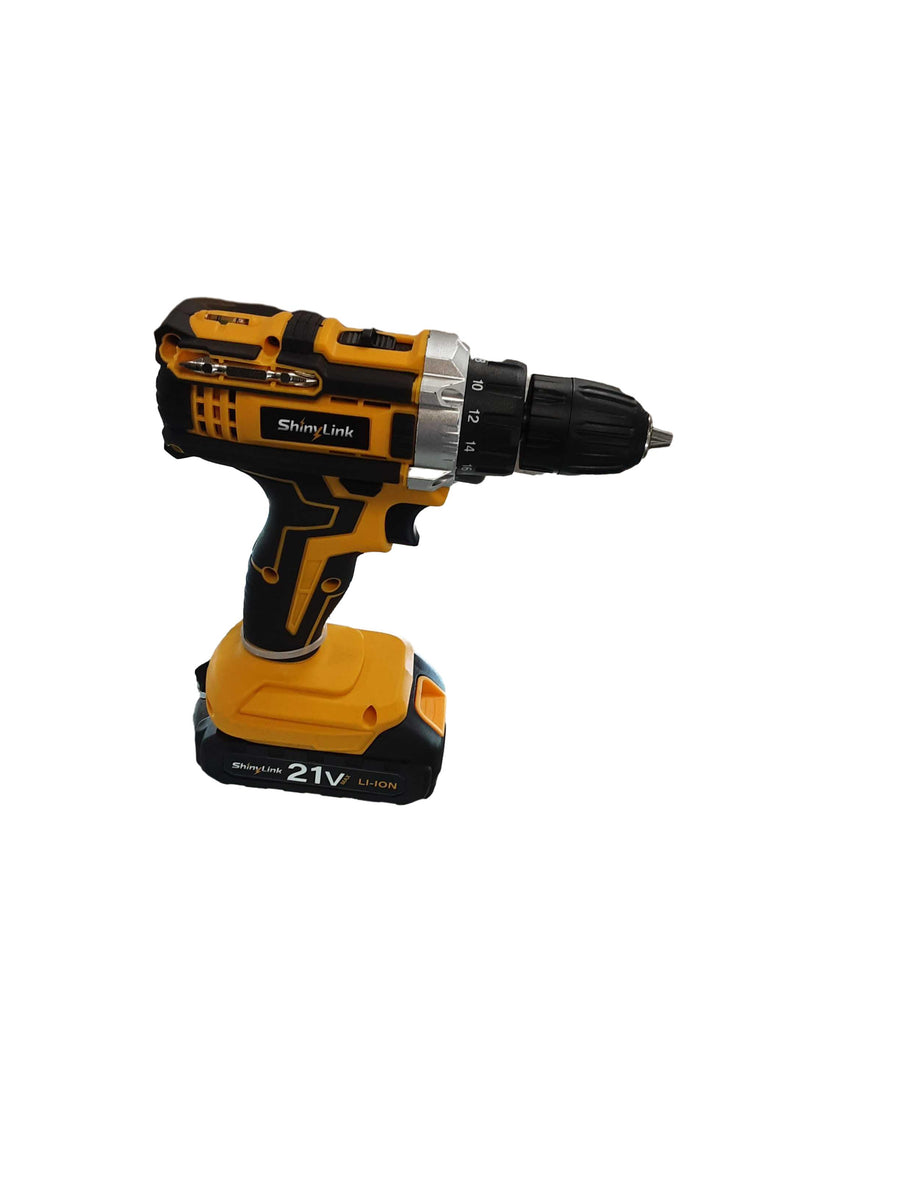 Shiny Link Yellow Cordless Impact Drill