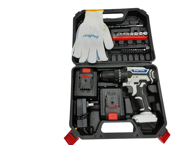 Day Plus Peacock White Cordless Standard Drill