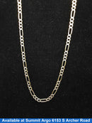 Figaro Chain - Yellow Gold 14k (.585) 19.7 grams 22 inch