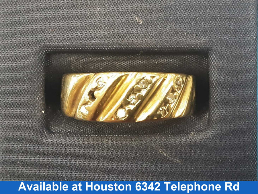 Ring - Wedding Band - Yellow Gold 10k (.417) 4.4 grams Size 8