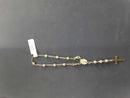 Bead Bracelet - Tricolor Gold 14k (.585) 3.8 grams 6 inch