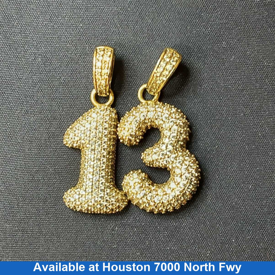 Yellow Gold 10k Number 13th(.417) 6.1 Grams