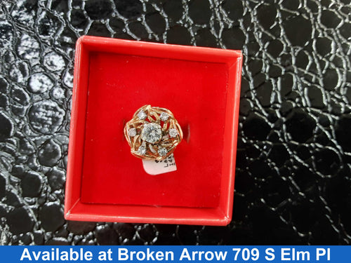 Women's Ring - Yellow Gold 14k (.585) 4.5 grams Size 5