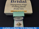 Ring - Wedding Set - Yellow Gold 14k (.585) 6.8 grams Size 6.5