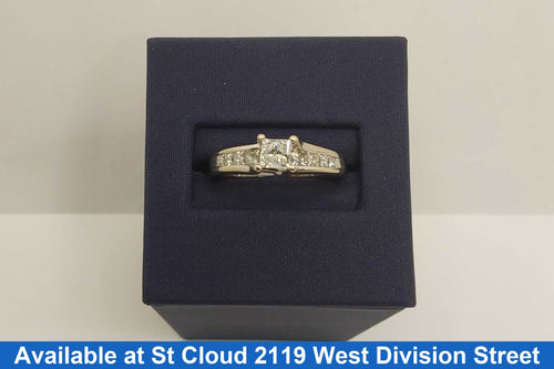 Ring - Wedding Set - White Gold 14k (.585) 4.42 grams Size 8