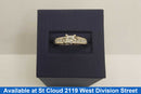 Ring - Wedding Set - White Gold 14k (.585) 4.42 grams Size 8
