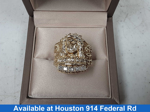 Men's Ring - Yellow Gold 10k (.417) 4.7 grams Size 12