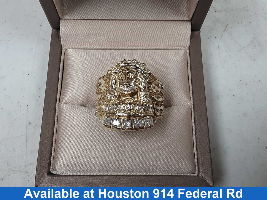 Men's Ring - Yellow Gold 10k (.417) 4.7 grams Size 12