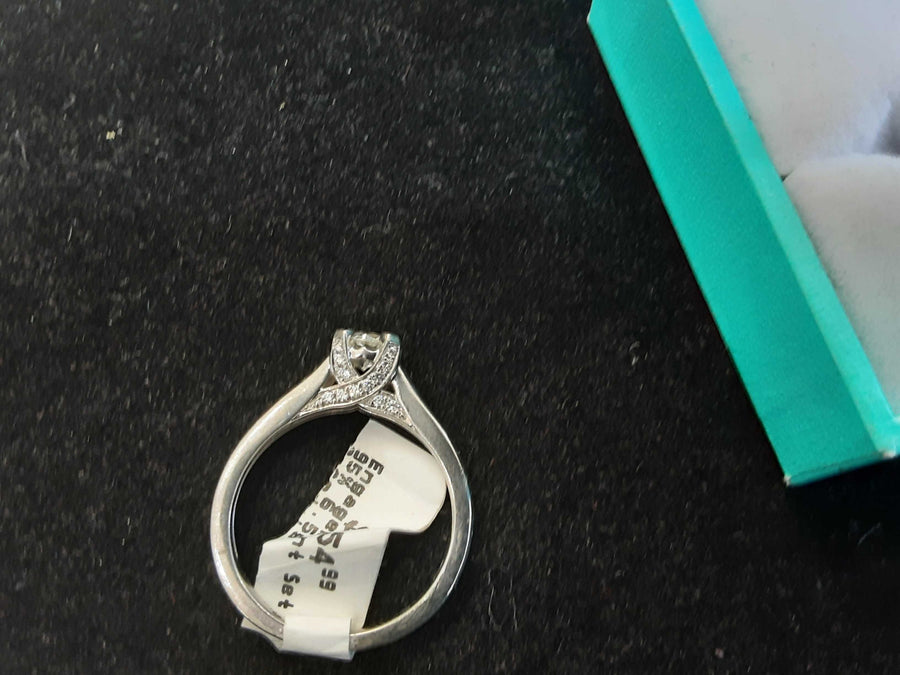 Ring - Engagement Set - Platinum 6.5 grams Size 20