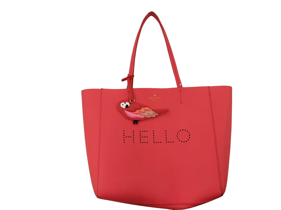 Kate Spade New York Flights Of Fancy Hallie Hello Tote Pink Purse / Handbag