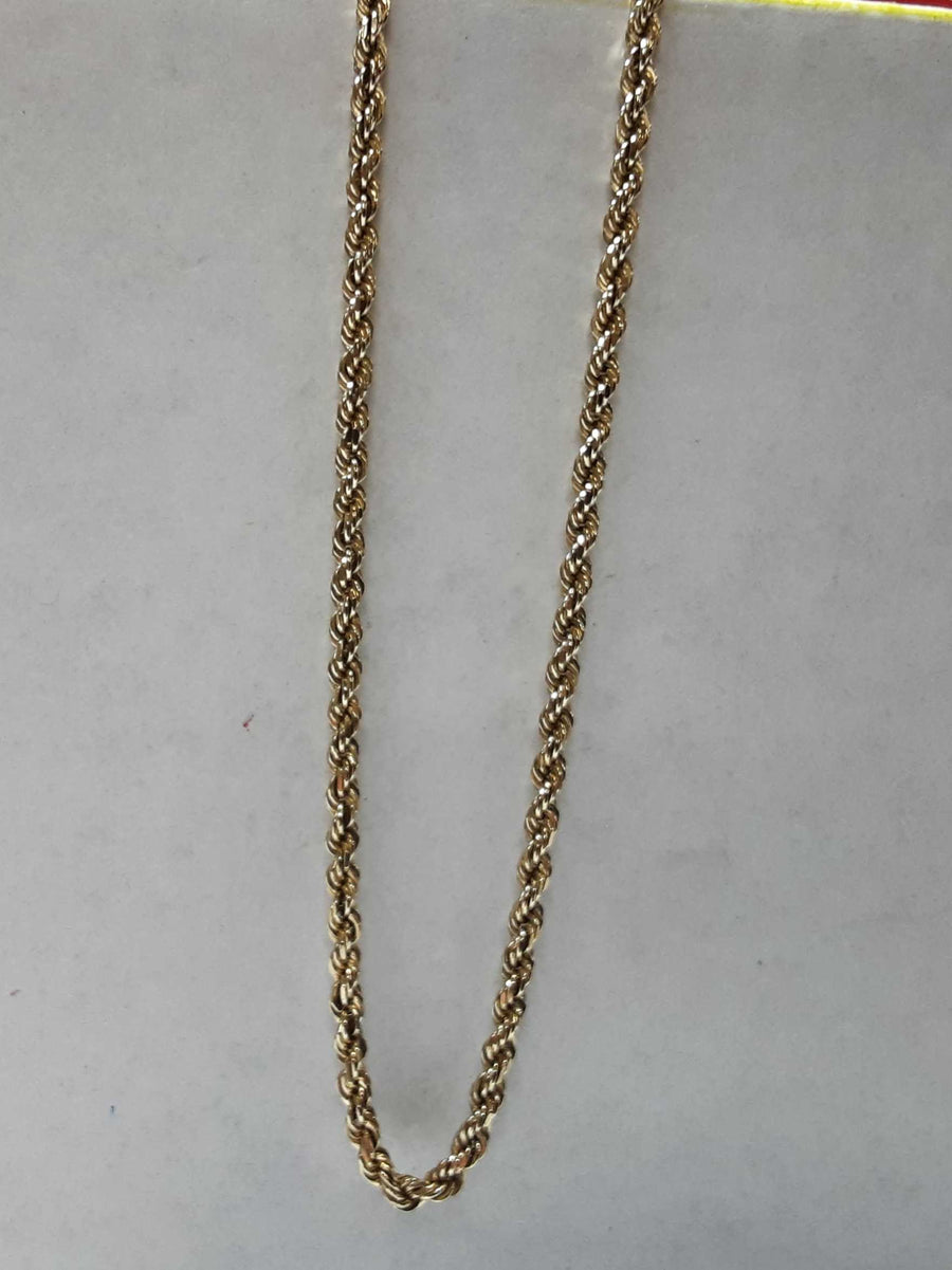 Rope Chain - Yellow Gold 10k (.417) 12.3 grams 18 inch