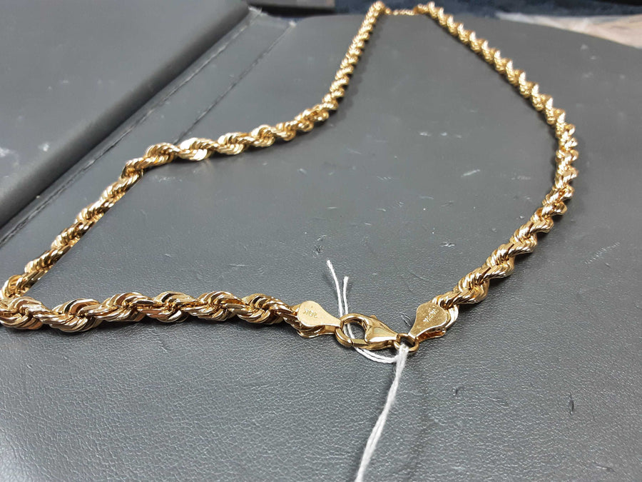Rope Chain - Yellow Gold 10k (.417) 49.6 grams 23 inch