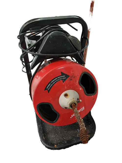 Bauer 22202e-b Red Electric Drain Snake