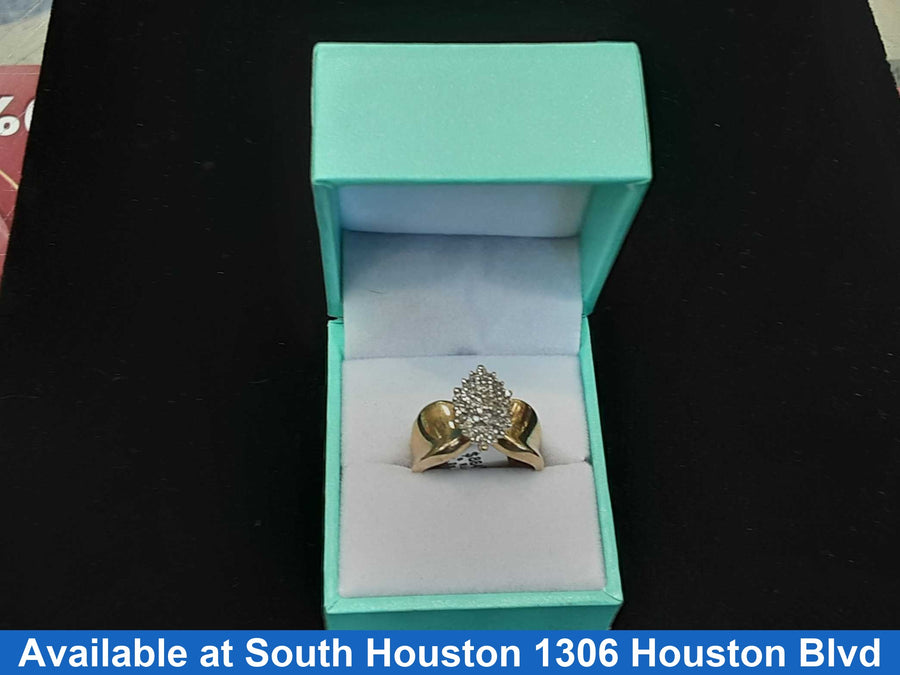 Women's Ring - Yellow Gold 10k (.417) 7 grams Size 9