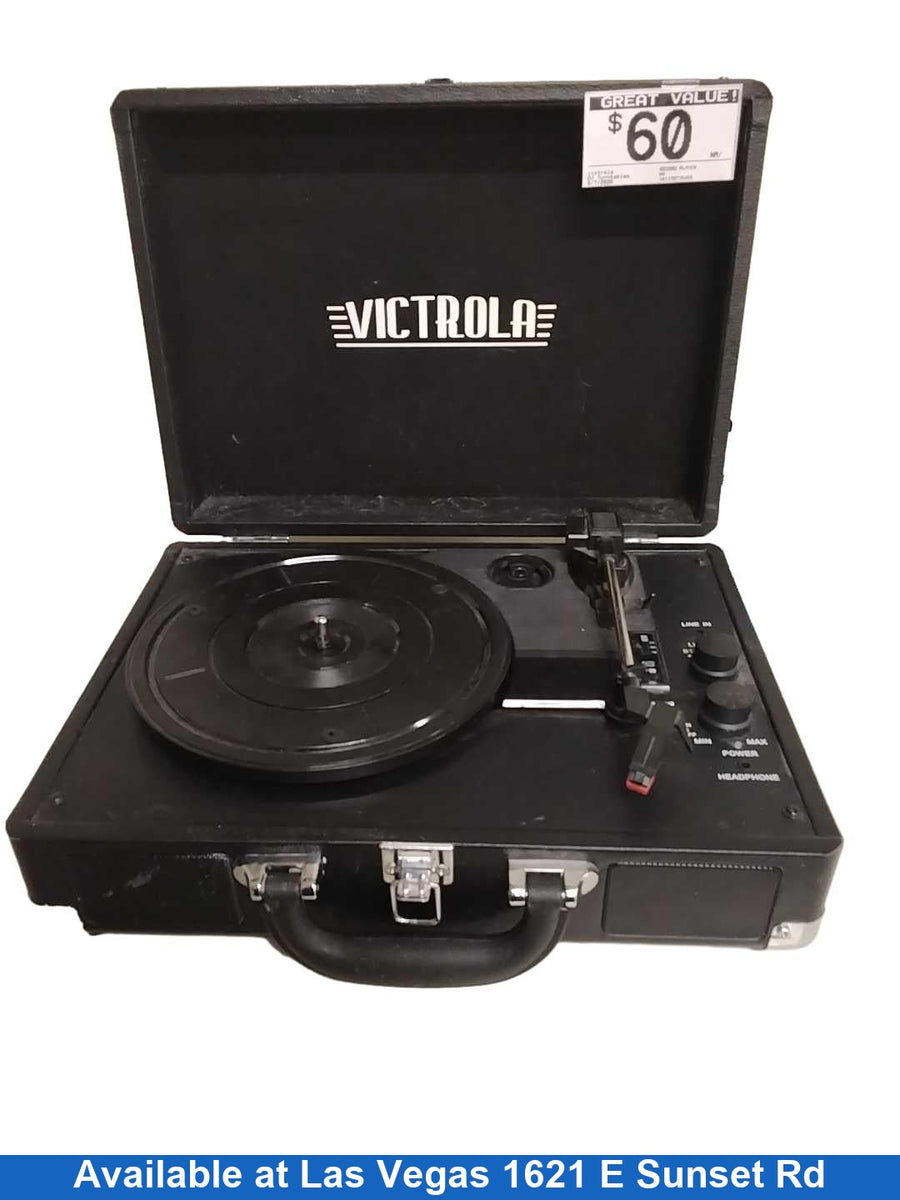 Victrola Record Player Black DJ Turntable