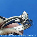 Women's Ring - Solitaire - White Gold 14k (.585) 2.8 grams Size 4