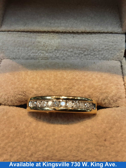 Ring - Wedding Band - Yellow Gold 10k (.417) 2.9 grams Size 11
